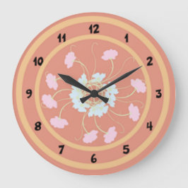 Me-Time Floral Grote Klok