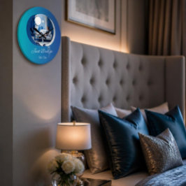 Me-Time Gewoon Ademhalen Blauw Grote Klok
