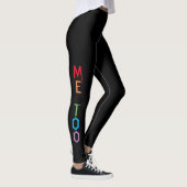 ME TOO in Regenboogkleuren Zwarte Leggings (Rechts)