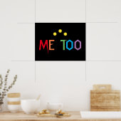 ME TOO kleurrijk regenboogPoster Poster (Keuken)