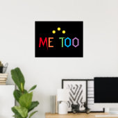 ME TOO kleurrijk regenboogPoster Poster (Thuiskantoor)