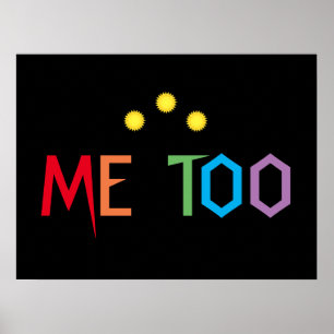 ME TOO kleurrijk regenboogPoster Poster