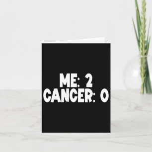 ME Twee Kanker 0 Tweemaal Tijd Overlevende Chemo R Kaart