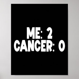 ME Twee Kanker 0 Tweemaal Tijd Overlevende Chemo R Poster