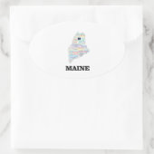 ME WORD STATE OVALE STICKER (Tas)