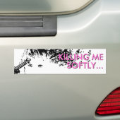 me zacht doden bumpersticker (Op auto)