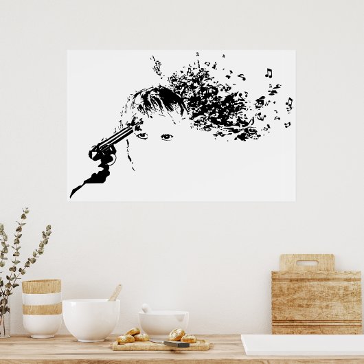 me zacht doden poster (Keuken)