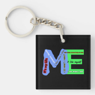 ME-zelfexpressie Sleutelhanger