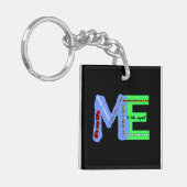 ME-zelfexpressie Sleutelhanger (Voorkant Links)