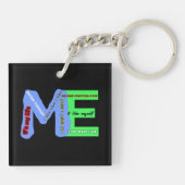 ME-zelfexpressie Sleutelhanger (Achterkant)