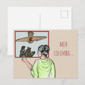 mea columba (mijn duif) briefkaart (Voorkant / Achterkant)