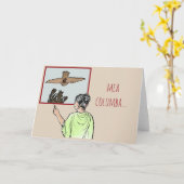 mea columba (mijn duif) kaart (Gele Bloem)