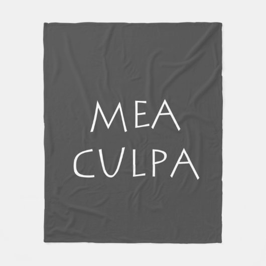 Mea culpa fleece deken (Voorkant)