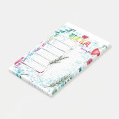 Meaal plan wekelijks post-it® notes (Schuin)