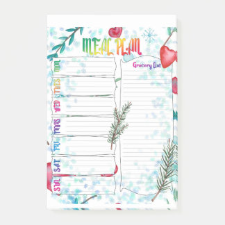 Meaal plan wekelijks post-it® notes