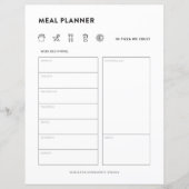 Meaal Planner Familie maalt Weekse Menu Organisato (Voorkant)