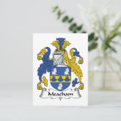 Meacham Family Crest Briefkaart (Staand voorkant)