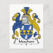 Meacham Family Crest Briefkaart (Voorkant)