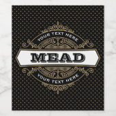 Mead badge label wijn etiket (Enkel label)