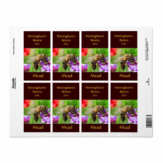 Mead Honeywine Label (Full Sheet)