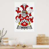 Meade Family Crest Poster (Keuken)