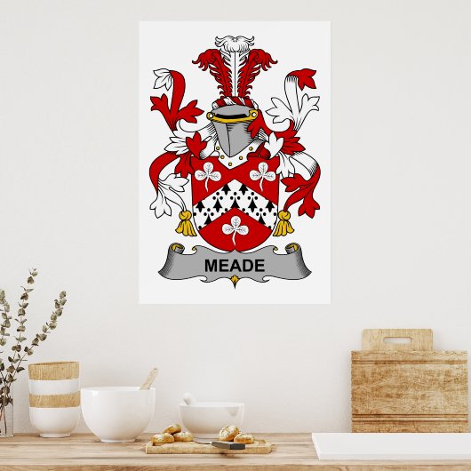 Meade Family Crest Poster (Keuken)