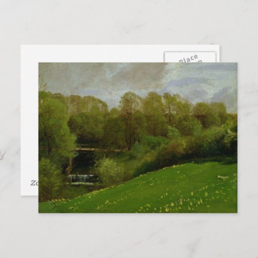 Meadow and Woodland, 1895 Briefkaart (Voorkant / Achterkant)