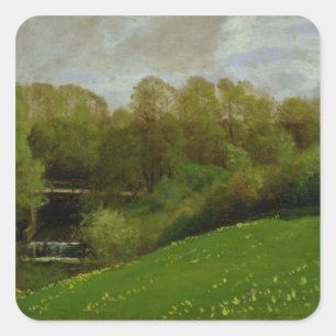 Meadow and Woodland, 1895 Vierkante Sticker