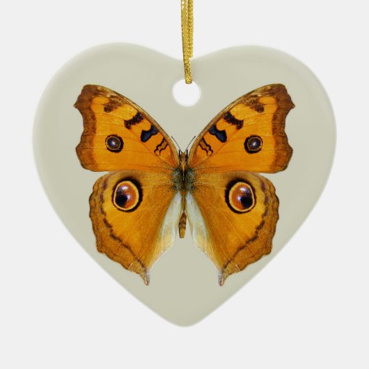Meadow Argus Butterfly Keramisch Ornament (Voorkant)