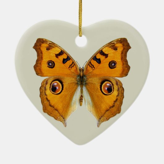 Meadow Argus Butterfly Keramisch Ornament (Achterkant)