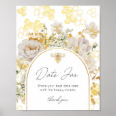 Meadow bee date nachtelijke ideeën. Datum jar brui Poster (Voorkant)
