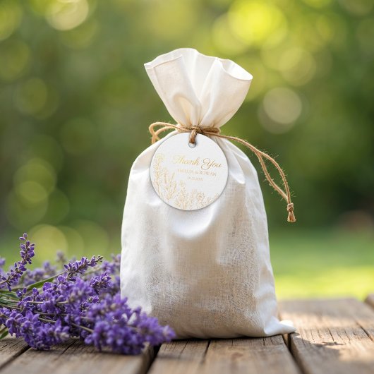 Meadow Bloemen Bruiloft Bedankjes Labels