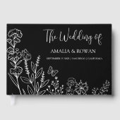 Meadow Bloemen Bruiloft Gastenboek (Voorkant)