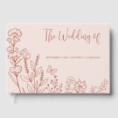 Meadow Bloemen Bruiloft Gastenboek (Voorkant)