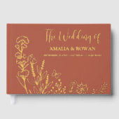 Meadow Bloemen Bruiloft Gastenboek (Voorkant)