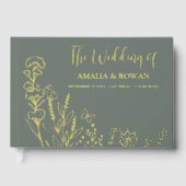 Meadow Bloemen Bruiloft Gastenboek (Voorkant)