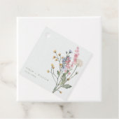 Meadow bloemen bruiloft gunst Labels (In situ)