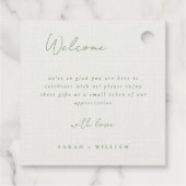 Meadow bloemen bruiloft gunst Labels (Achterkant)