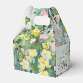 Meadow bloemen elegante verjaardag bedankdoosjes (Achterkant)