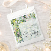 Meadow bloemen elegante verjaardag bedankzakje (Geknipt)