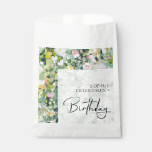 Meadow bloemen elegante verjaardag bedankzakje (Voorkant)