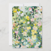 Meadow bloemen elegante verjaardag kaart (Achterkant)