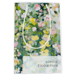 Meadow bloemen elegante verjaardag medium cadeauzakje