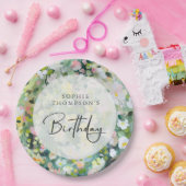 Meadow bloemen elegante verjaardag papieren bordje (Feest)