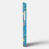 Meadow bloemen in blauwe iphone case (Achterkant / Links)