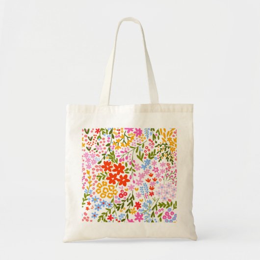 Meadow Bloom Tote Bag (Voorkant)