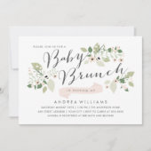 Meadow Blooms Baby Brunch Invite Kaart (Voorkant)