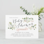 Meadow Blooms Baby Shower Uitnodiging (Staand voorkant)