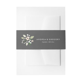 Meadow Blooms Invitation Belly Band Uitnodigingen Wikkel