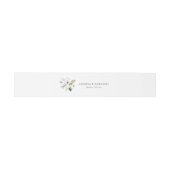 Meadow Blooms Invitation Belly Band - wit Uitnodigingen Wikkel (Vlak)